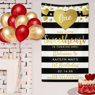 Kleines Schatz-Valentinstag Geburtstag jedes Alter Banner