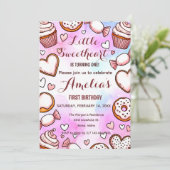 Kleines Schatz Valentinstag Geburtstags-Einladung Feiertagskarte (Stehend Vorderseite)