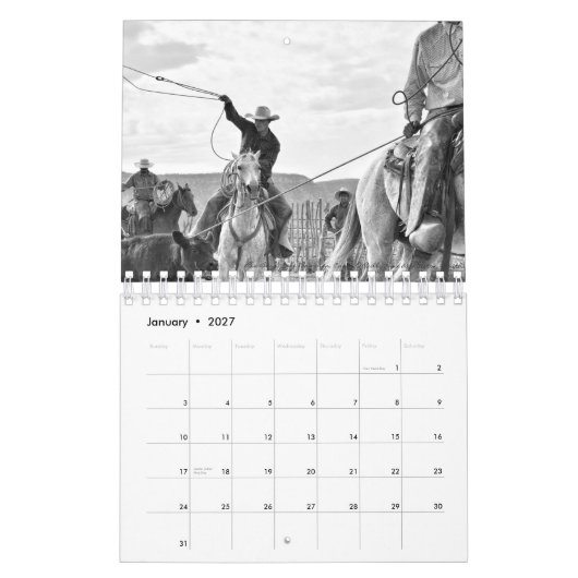Kleines Schaukeln faul ein Schwarzweiss-Kalender Kalender (Jan 2027)