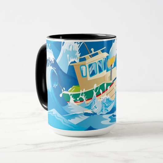 Kleines Schiff Tasse (Vorderseite Links)