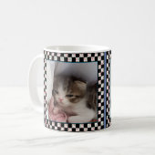 Kleines Schläfrig-Köpfiges Kätzchen Kaffeetasse (Vorderseite Links)