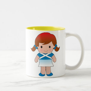 Kleines schottisches Mädchen Zweifarbige Tasse