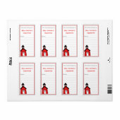 Kleines Schulhaus-Buchzeichen für Lehrer (Vorne)