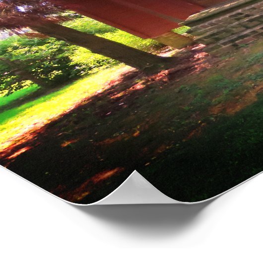 Kleines Schulhaus Poster (Ecke)