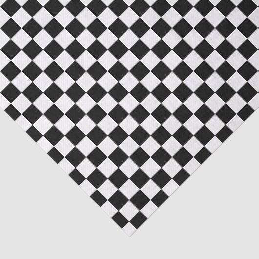 Kleines Schwarz/Weiß geprüft Seidenpapier (Ausschnitt)