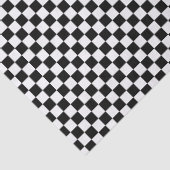 Kleines Schwarz/Weiß geprüft Seidenpapier (Detail)