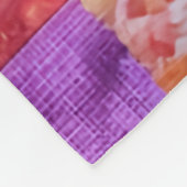 Kleines Schwarz-Weiß-Kätzchen, wie Design Fleecedecke (Ecke)