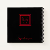 Kleines Schwarzes Buch Personalisiert (Rückseite)