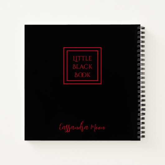 Kleines Schwarzes Buch Personalisiert (Rückseite)