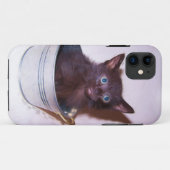 kleines schwarzes Kätzchen Case-Mate iPhone Hülle (Rückseite (Horizontal))