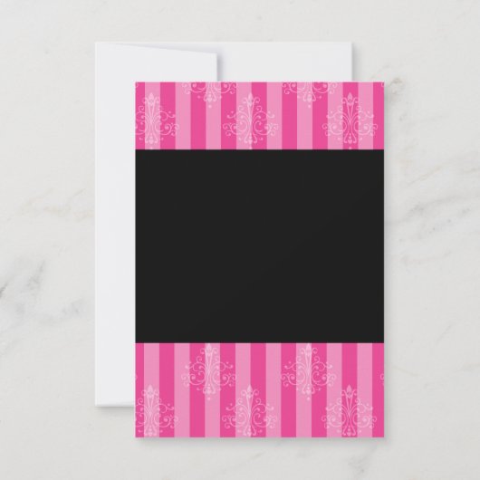 kleines schwarzes Kleid Einladung (Rückseite)