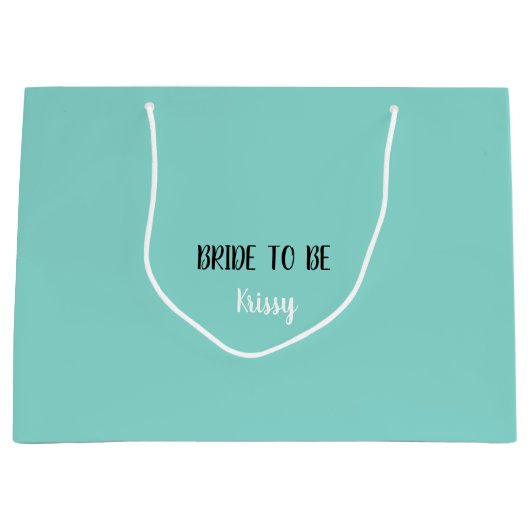 Kleines schwarzes Kleid feiert Braut zum Party Große Geschenktüte (Vorderseite)