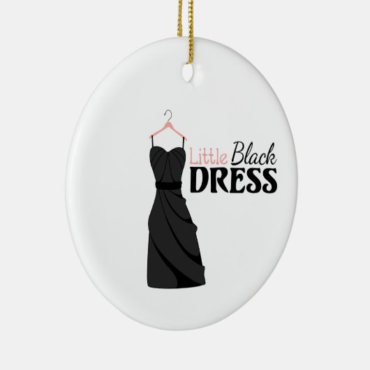 Kleines schwarzes Kleid Keramik Ornament (Rechts)