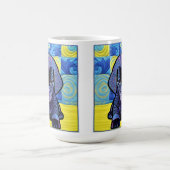 Kleines schwarzes Labor-Welpe-Quilt wie Design Kaffeetasse (Mittel)