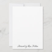 Kleines schwarzes Mädchen mit glücklichen Curls (Rückseite)