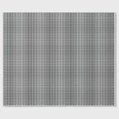 Kleines Schwarzweiss-Gingham-Packpapier Geschenkpapier (Flach)