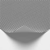 Kleines Schwarzweiss-Gingham-Packpapier Geschenkpapier (Ecke)