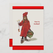 Kleines schwedisches Mädchen Carl Larssons: Brita Einladung (Vorne/Hinten)