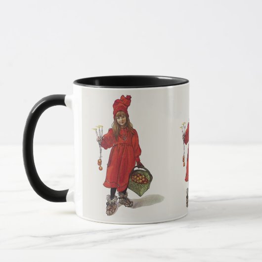 Kleines schwedisches Mädchen Carl Larssons: Brita Tasse (Links)