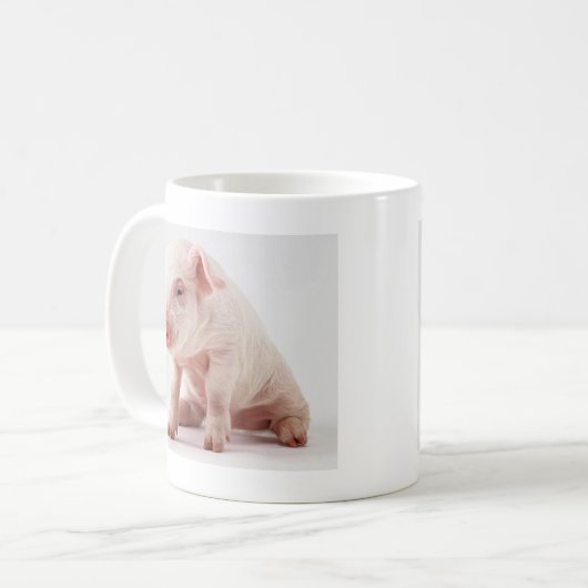 Kleines Schwein Kaffeetasse (Vorderseite Links)