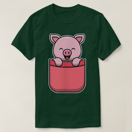 Kleines Schweinefleisch bei Niedlichen Schweinen T-Shirt (Design vorne)