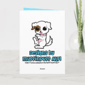 Kleines Seepferd Geburtstagskarte Karte (Rückseite)