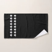 Kleines Segelboot Bad Schwarz-weiß Handtuch Set (Handtuch)