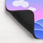 Kleines Segelboot im Ozean Niedlich Playful Seasca Mousepad (Ecke)