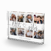 Kleines Sister-Skript-Geschenk für Schwester-Foto- Fotoblock (Rechts)