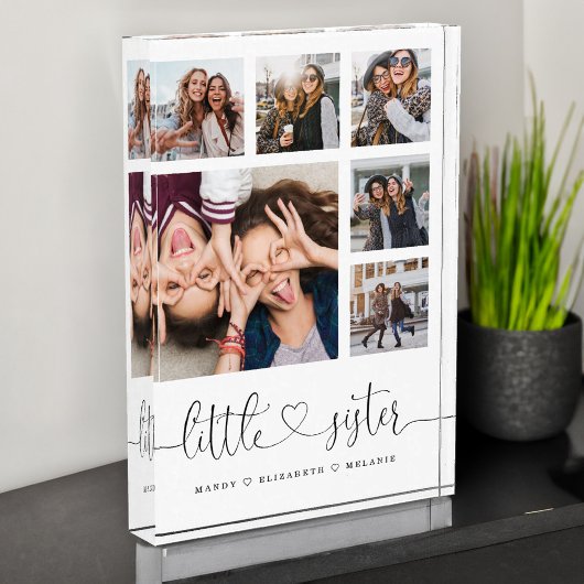 Kleines Sister-Skriptgeschenk für Schwester-Fotoco Fotoblock