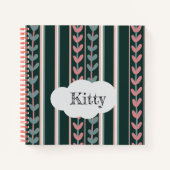 Kleines Skizzenbuch mit Blumengrafik Notizblock (Vorderseite)