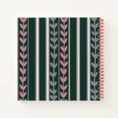 Kleines Skizzenbuch mit Blumengrafik Notizblock (Rückseite)