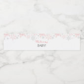 Kleines Snowflake Baby Dusche Wasserflasche Etiket Wasserflaschenetikett (Einzelnes Label)