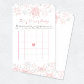 Kleines Snowflake Baby Shower Bingo Spiel