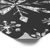 Kleines Snowflake Babydusche Begrüßungszeichen Poster (Ecke)