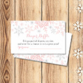 Kleines Snowflake Babyduschmaschine Windelwischer  Begleitkarte