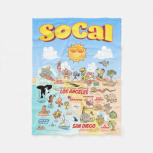 Kleines SoCal Fleecedecke
