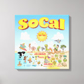 Kleines SoCal Leinwanddruck (Vorderseite)