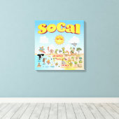 Kleines SoCal Leinwanddruck (Insitu (Holzboden))