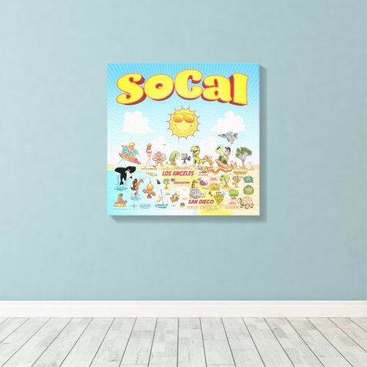 Kleines SoCal Leinwanddruck (Insitu (Holzboden))