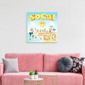 Kleines SoCal Leinwanddruck (Insitu (Wohnzimmer))