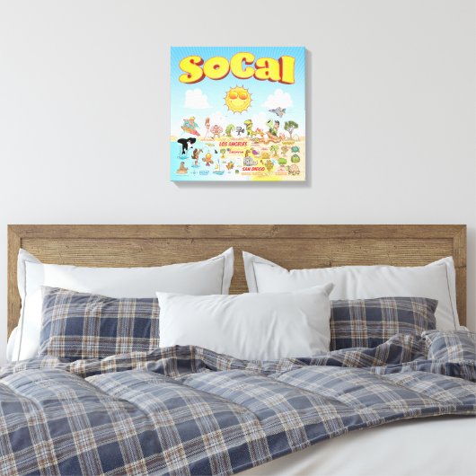 Kleines SoCal Leinwanddruck (Insitu (Schlafzimmer))