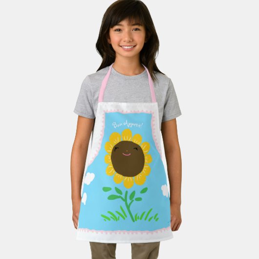 Kleines Sonnenblumenkind-Schürze Schürze (Insitu)