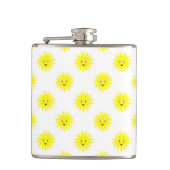 Kleines Sonnenscheinmuster Flachmann (Vorderseite)