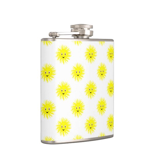 Kleines Sonnenscheinmuster Flachmann (Rechts)