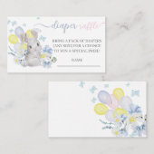 Kleines, sonniges Geschlecht offenbart Windelraffi Begleitkarte (Vorne/Hinten)