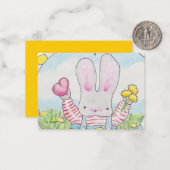 kleines sonniges Valentinstag Mitteilungskarte (Vorderseite/Rückseite Beispiel)