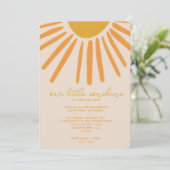 KLEINES SONSHINE PARTY INVITE EINLADUNG (Stehend Vorderseite)