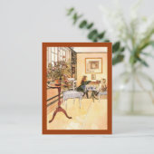 Kleines Spiel vom Schach Postkarte (Stehend Vorderseite)