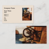 Kleines Spinnrad Visitenkarte (Vorne/Hinten)